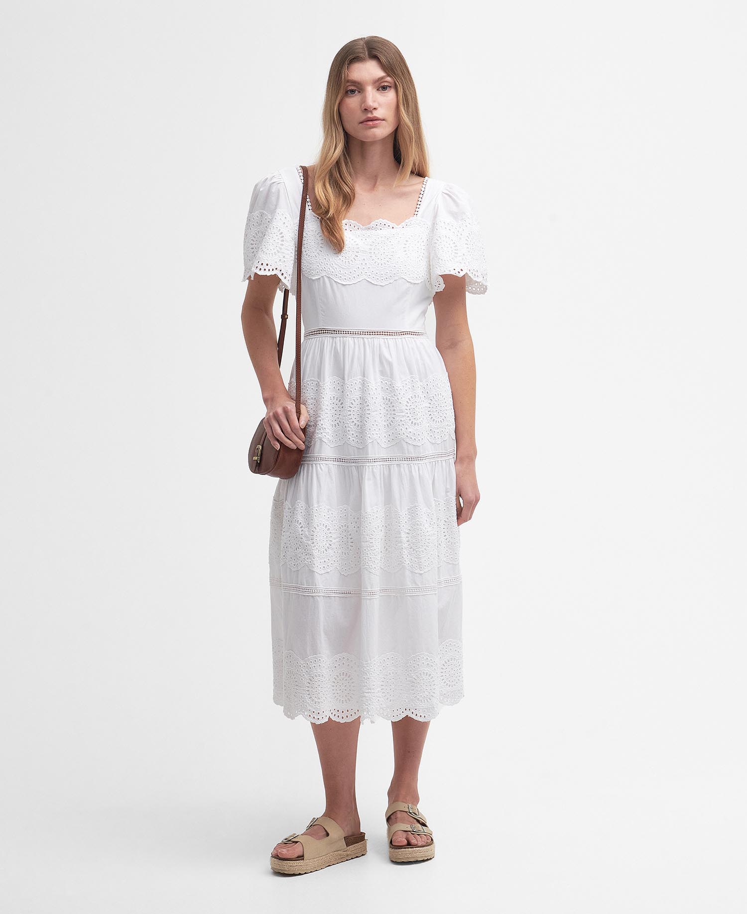 Joanne Broderie Midi Dress image number 1