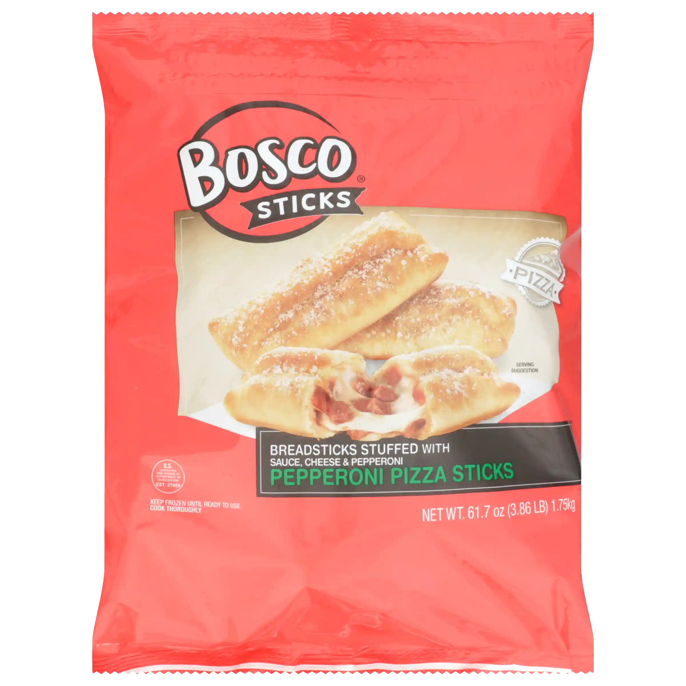 Bosco® 4 Inch Pepperoni, Mozzarella Cheese and Pizza Sauce Stuffed Breadsticks_image_21