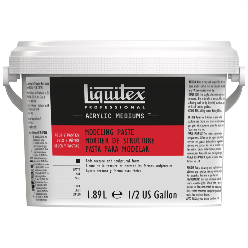 Professional Acrylic Modeling Paste, 64 oz (1.89 L)