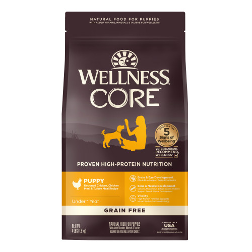 Wellness CORE  Puppy Chicken & Turkey Recipe Front packaging