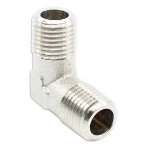 Elbow Fitting 1/4 M.M. Brass Nich.