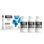 Liquitex Professional Pouring Mediums Trial Mix 118 mL Bottles Set of 3