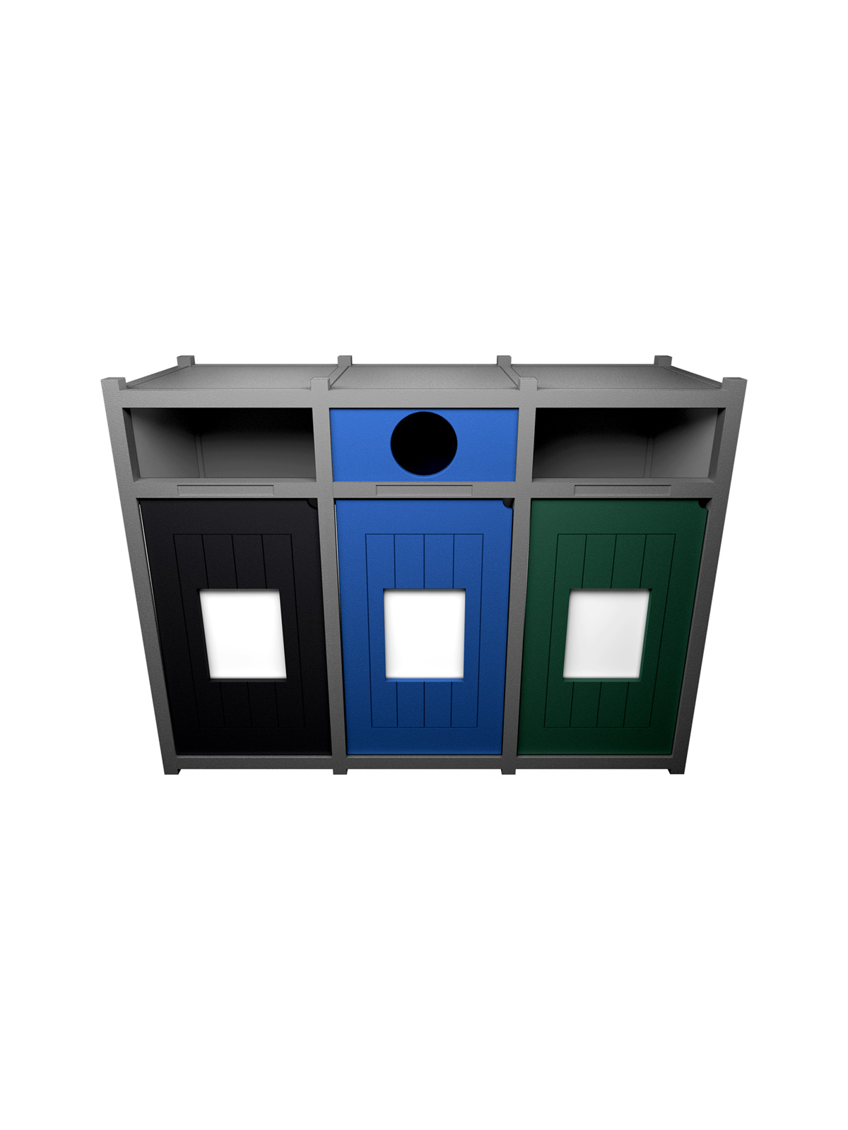VISION – Triple – Unit – Full-Circle-Full – Grey-Black-Blue-Green
