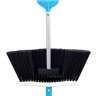SweepEasy®, 12in, 2-in-1 Broom and Scraper, Nylon Bristles, Black