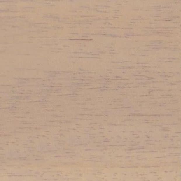 Light beige wooden panel with fine horizontal grain and subtle dark streaks, lying flat and stationary; close-up view under even diffuse lighting, showing smooth, slightly weathered surface texture.
