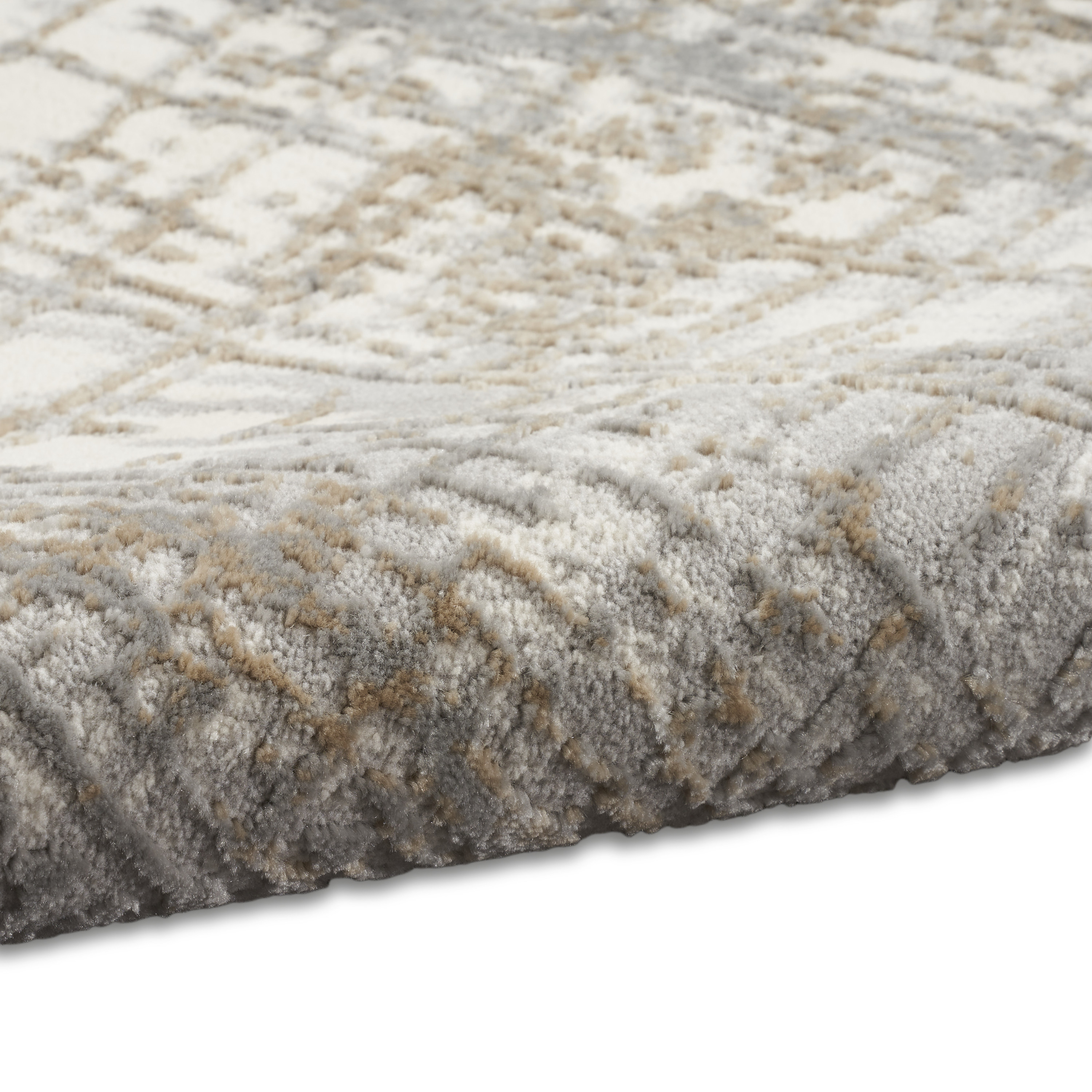 Calvin Klein CK950 Rush 2'3" x 7'3" Ivory Grey Modern Indoor Rug