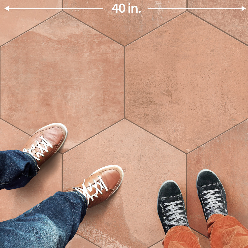 Argillos Hex Teja 20-1/2 in. x 23-5/8 in. Porcelain Floor and Wall Tile