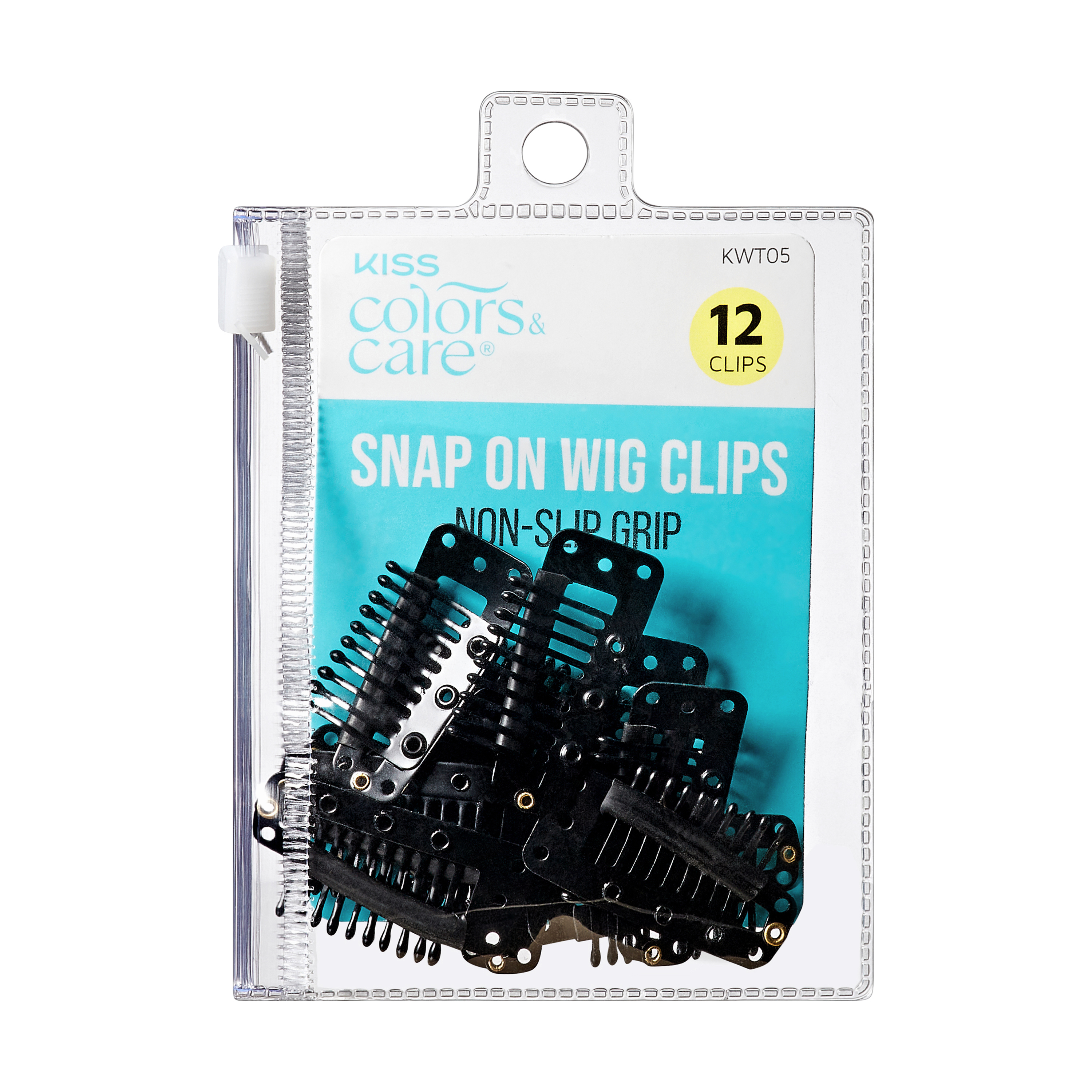 12 Clips | Non-Slip Grip | Snap On Wig Clips