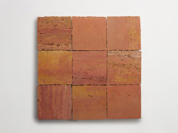 lapidary: marzelij | classique petit | red travertine | honed 