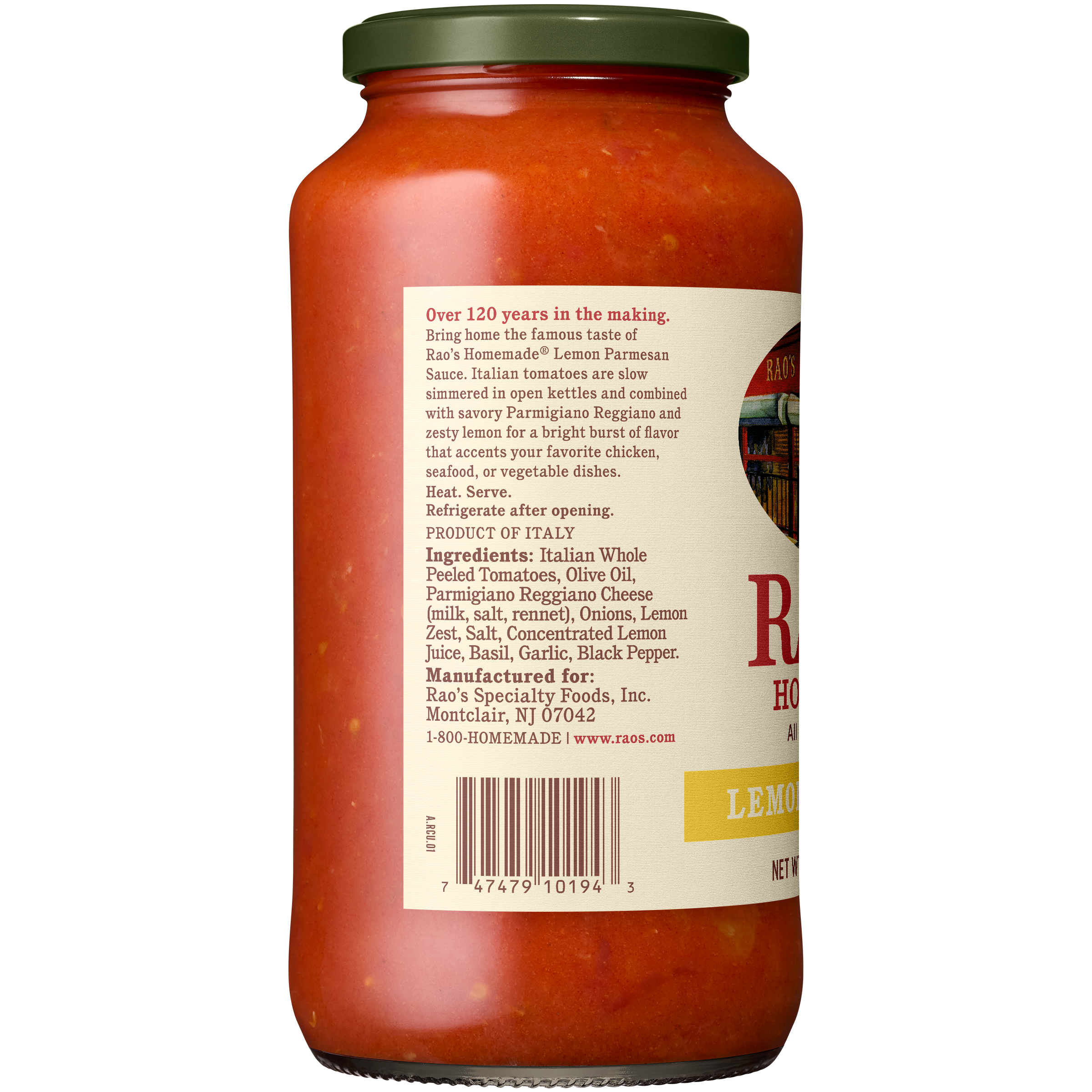 Lemon Parmesan Sauce, 24 oz - Left Image