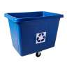 Rubbermaid Commercial, Recycling, Cube Truck, 16 cu ft, Blue