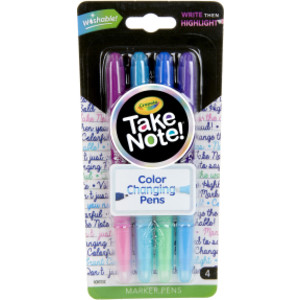 Take Note! Dual Ended Color Changing Pens, 4 Count
