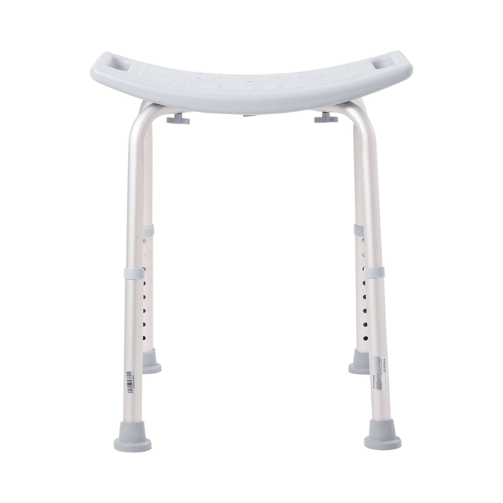 McKesson Aluminum Bath Bench Without Backrest, 15.5 – 19.5 Inch, Gray