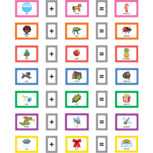 Compound Words Pocket Chart Cards