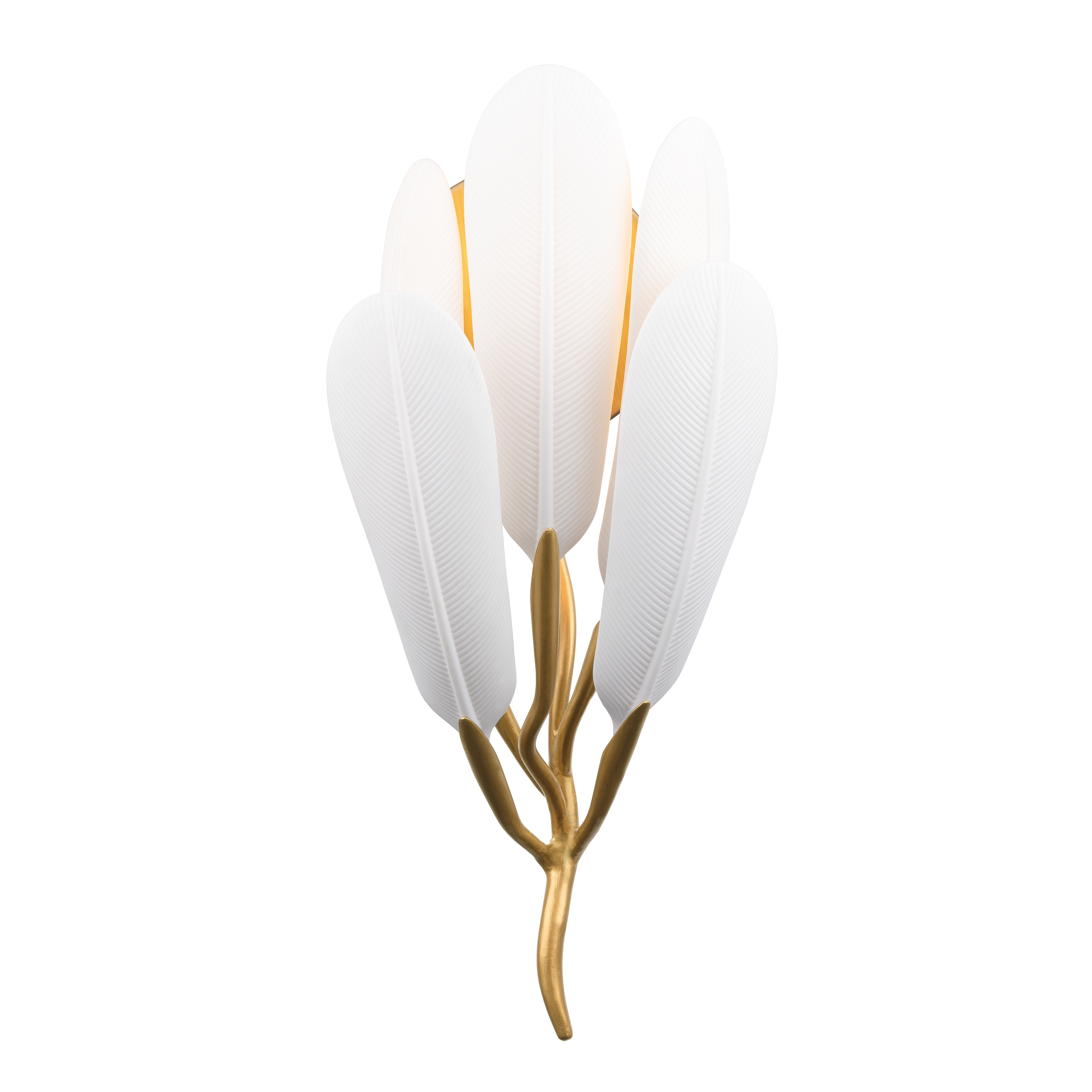 1-Light Wall Sconce - Legacy Brass with White Ceramic - alternate view