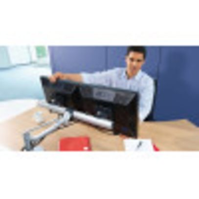 Find your perfect view effortlessly with flexible joints and gas spring support.