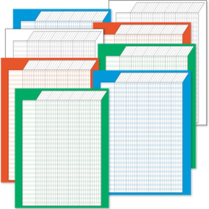 Vertical Incentive Charts, 22" x 28", Jumbo Variety Pack - Pack of 8