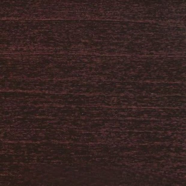 Dark brown, horizontally striated wood-grain surface fills the frame, showing subtle reddish undertones and fine linear texture; close-up, evenly lit flat plane with no other visible features.