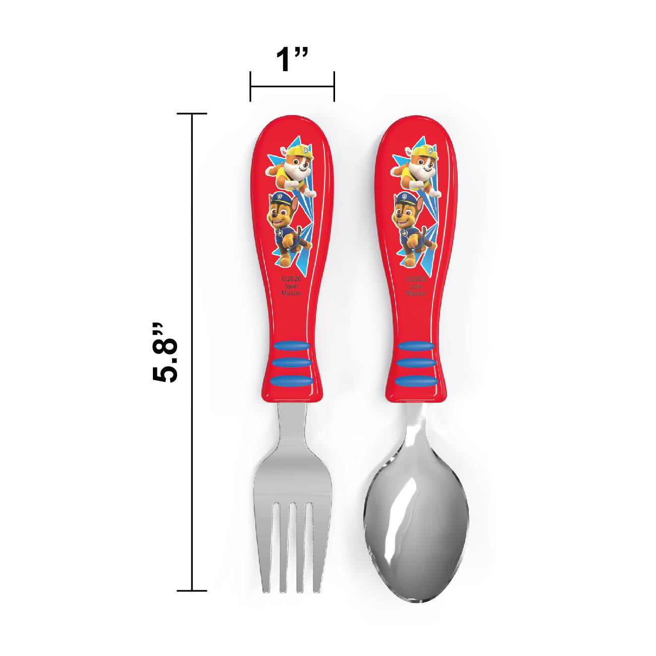Paw Patrol Kid’s Flatware, Chase and Rubble, 2-piece set slideshow image 5