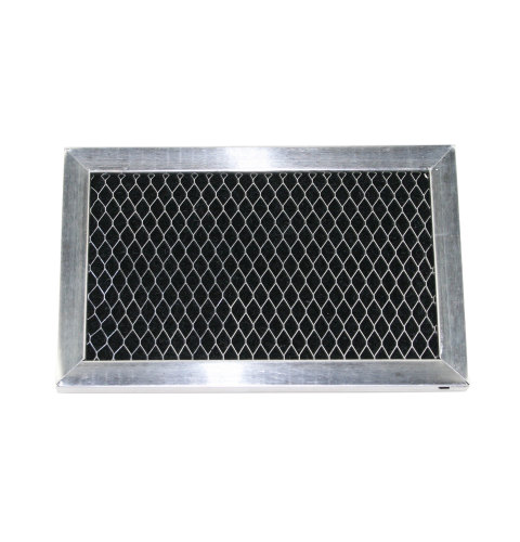Charcoal filter replacement for microwaves with grille and filter door