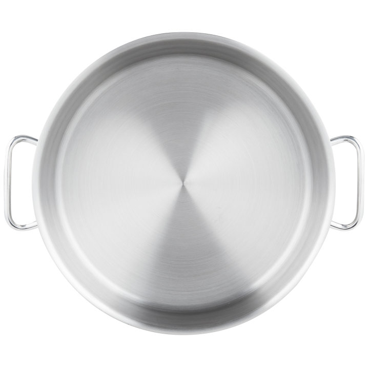 12-quart Intrigue® stainless steel brazier with natural finish