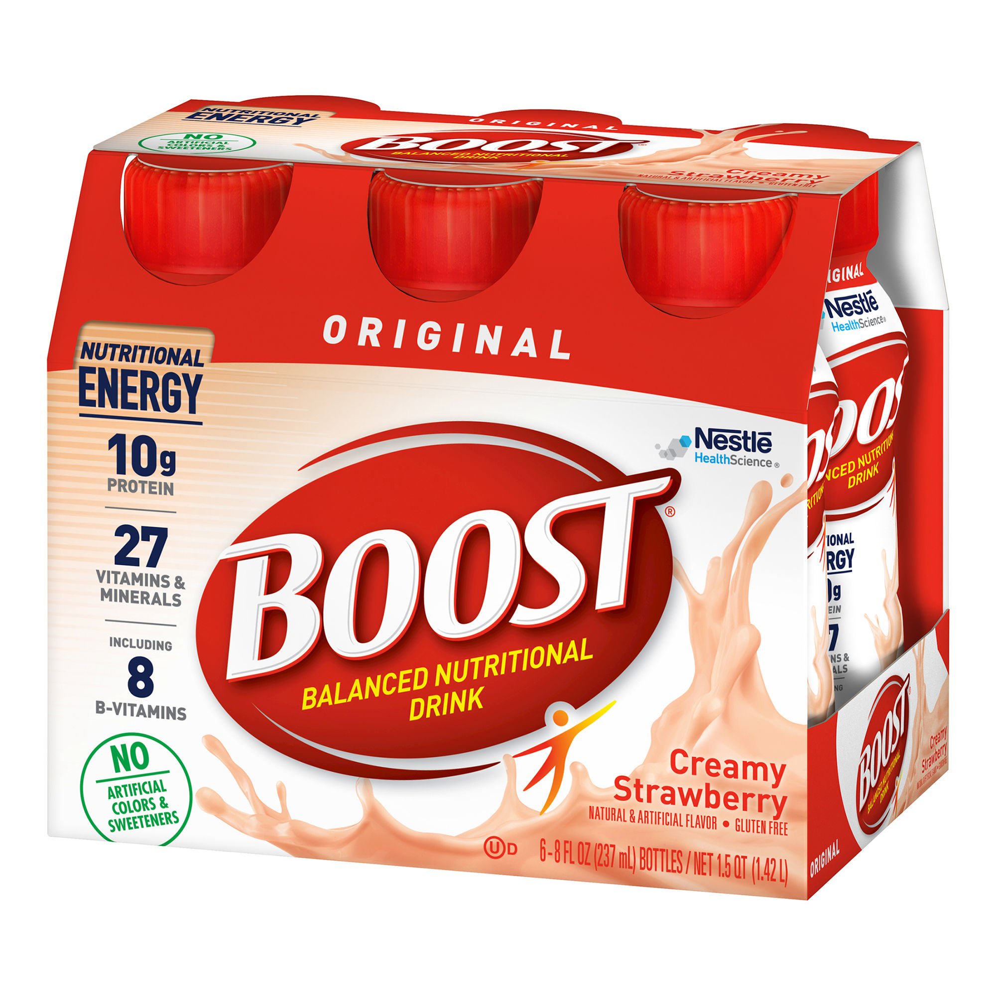 Boost® Original Strawberry Balanced Nutritional Drink, 8-ounce bottle