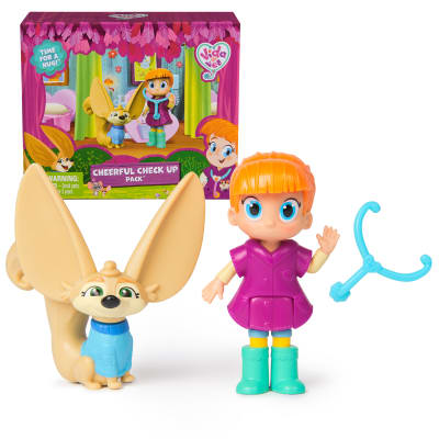 Vida the Vet, Cheerful Check Up Pack with Vida & Kipp Action Figures & Removable Stethoscope Accessory, Kids Toys for Girls & Boys Ages 3 and up