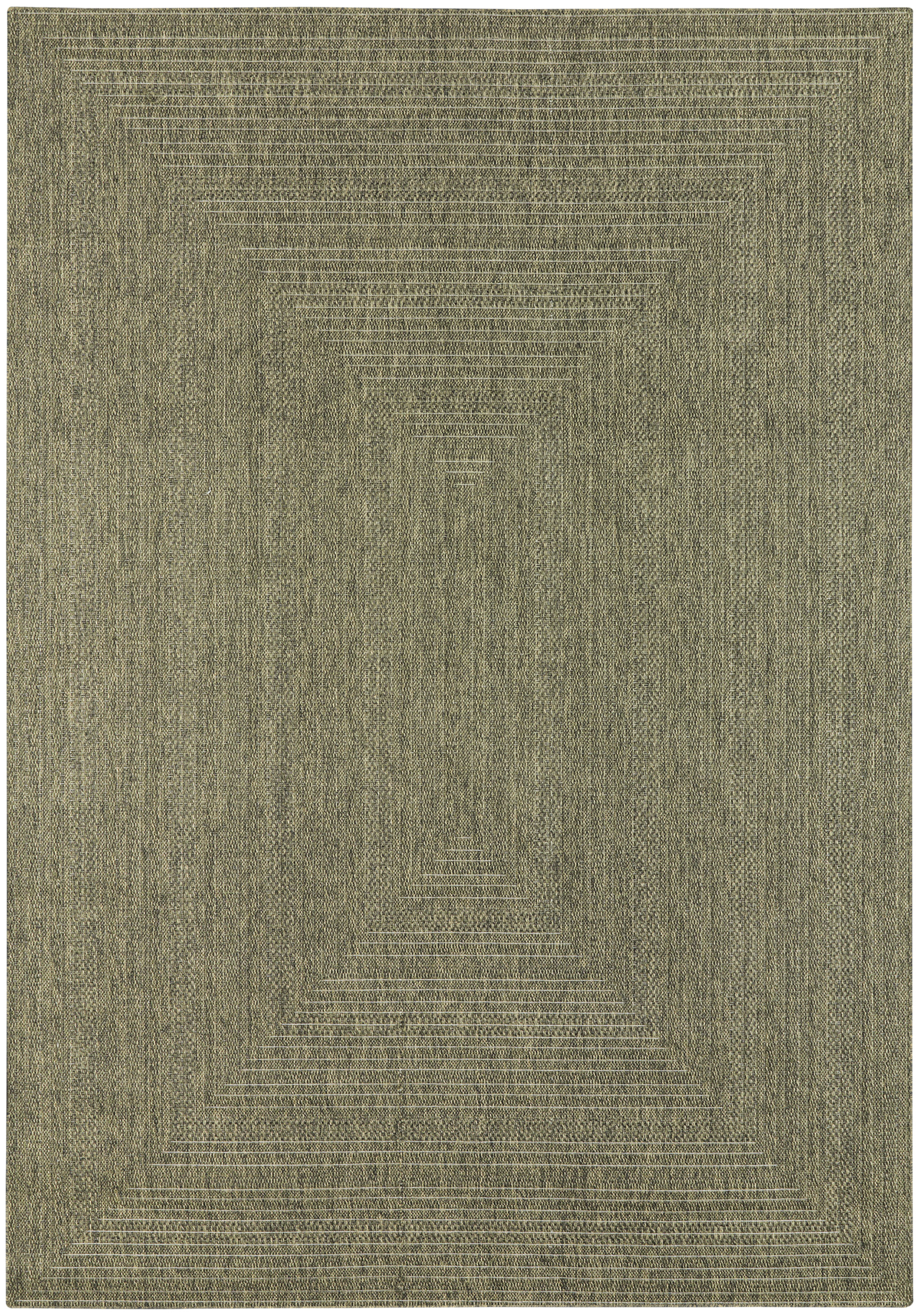 Nourison Tulum 5'3" x 7' Olive Outdoor Rug