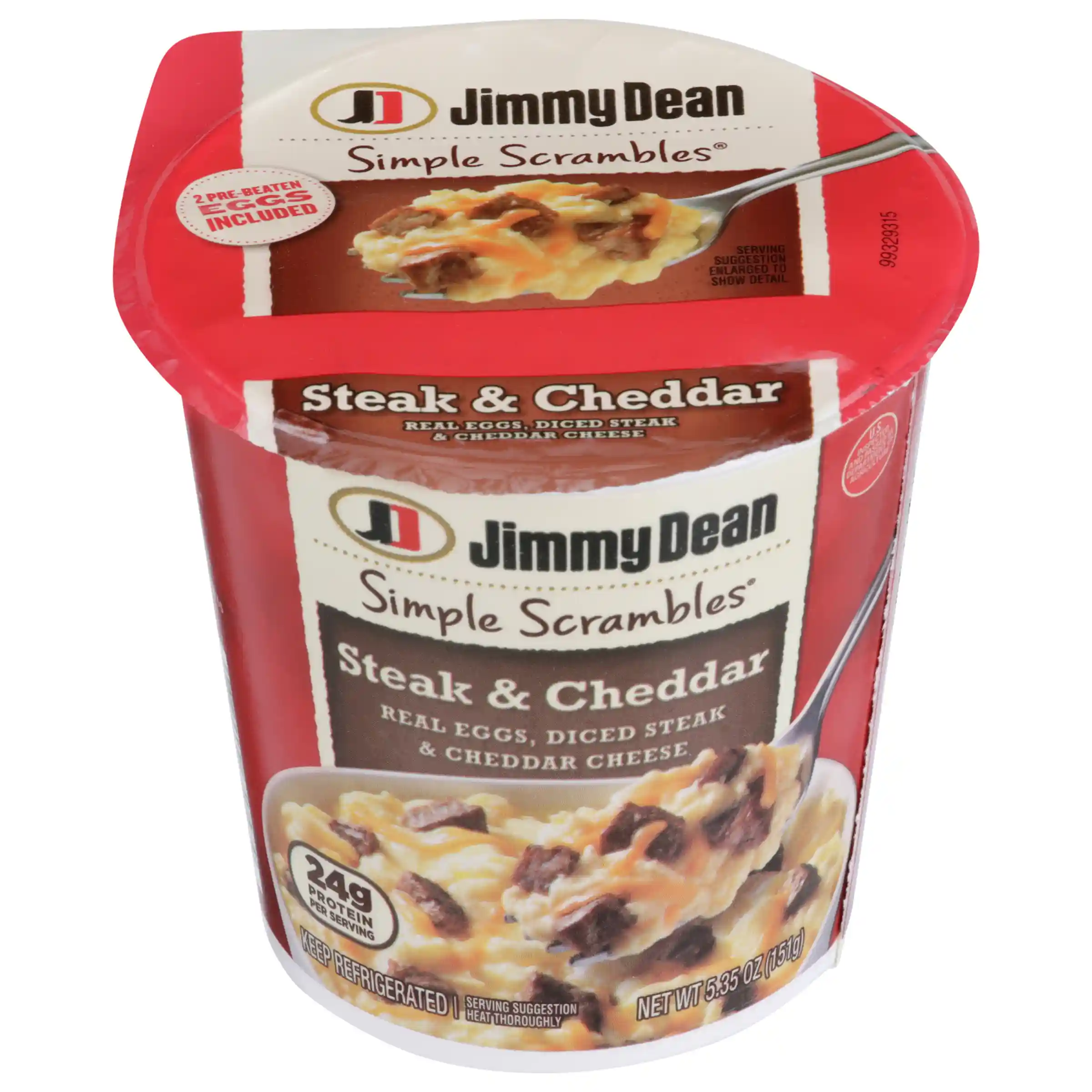 Jimmy Dean Simple Scrambles® Steak & Cheddar Breakfast Cups, 5.35 oz. _image_11