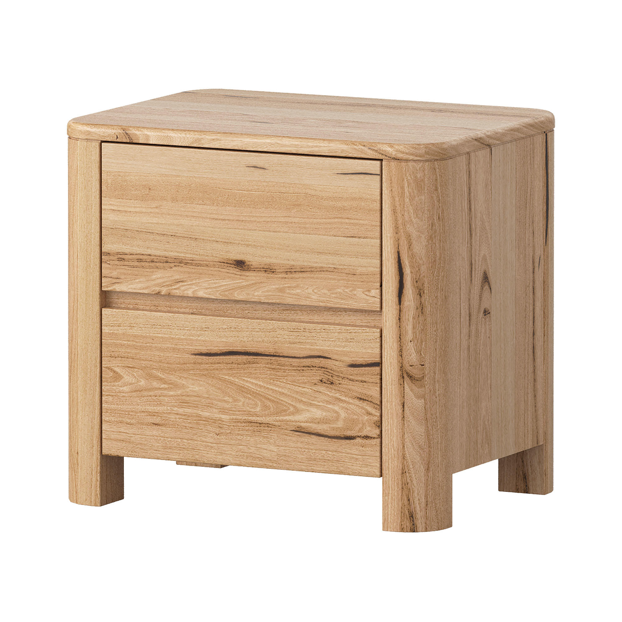 Product image of the  Tate Bedside Table (2 Drawer), Natural from Forty Winks