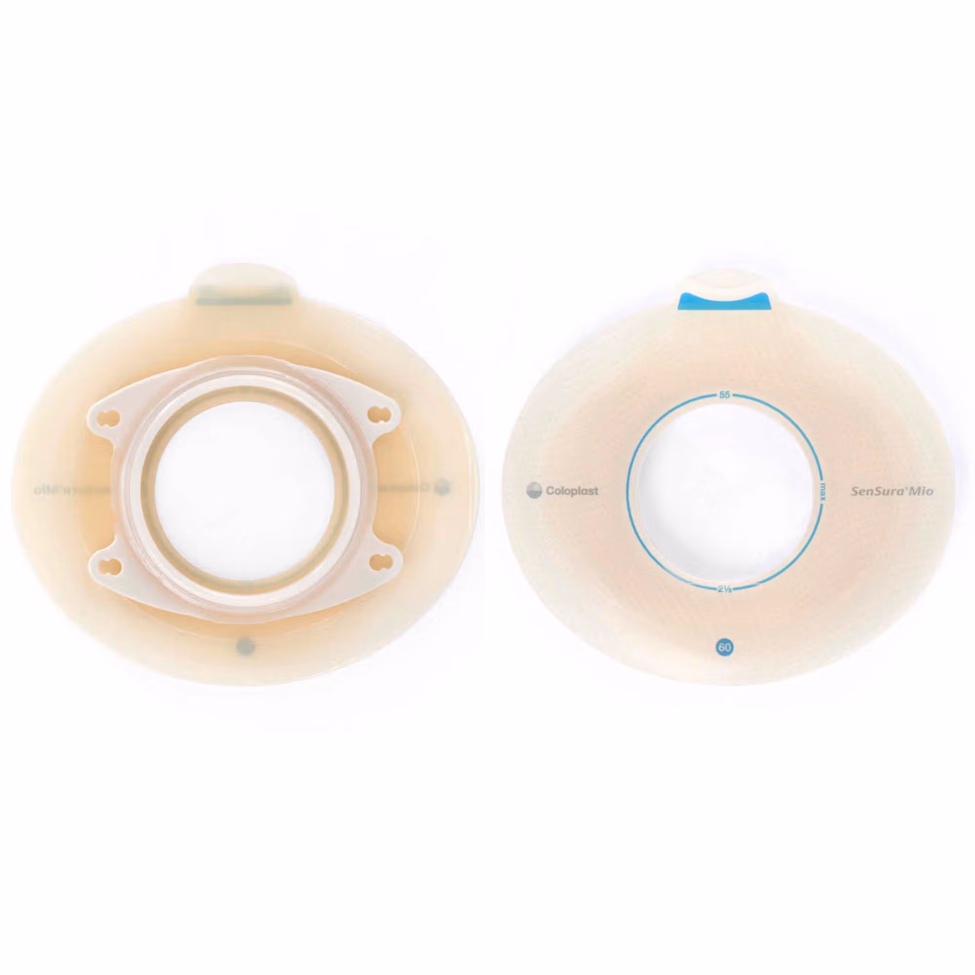 SenSura® Mio Click Barrier, 45 mm Stoma Opening, Blue Color Match