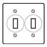 Snap Switch Cover (S) -2G