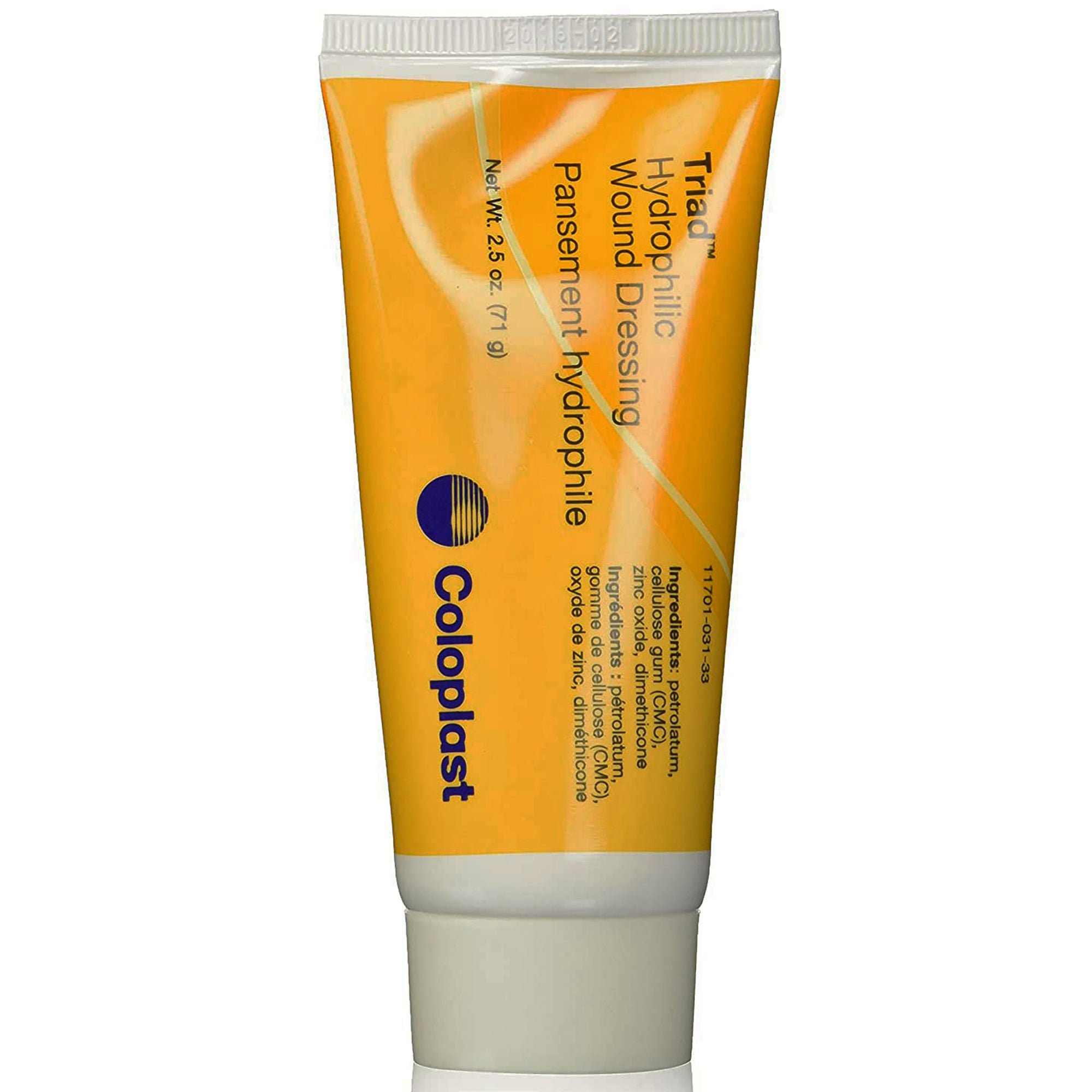 Triad™ Hydrophilic Wound Dressing, Zinc Oxide-Based Paste, 2.5-ounce Tube