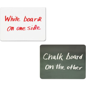 Combo Board, 2-Sided, Chalk/Whiteboard, 9" x 12", 10 Boards