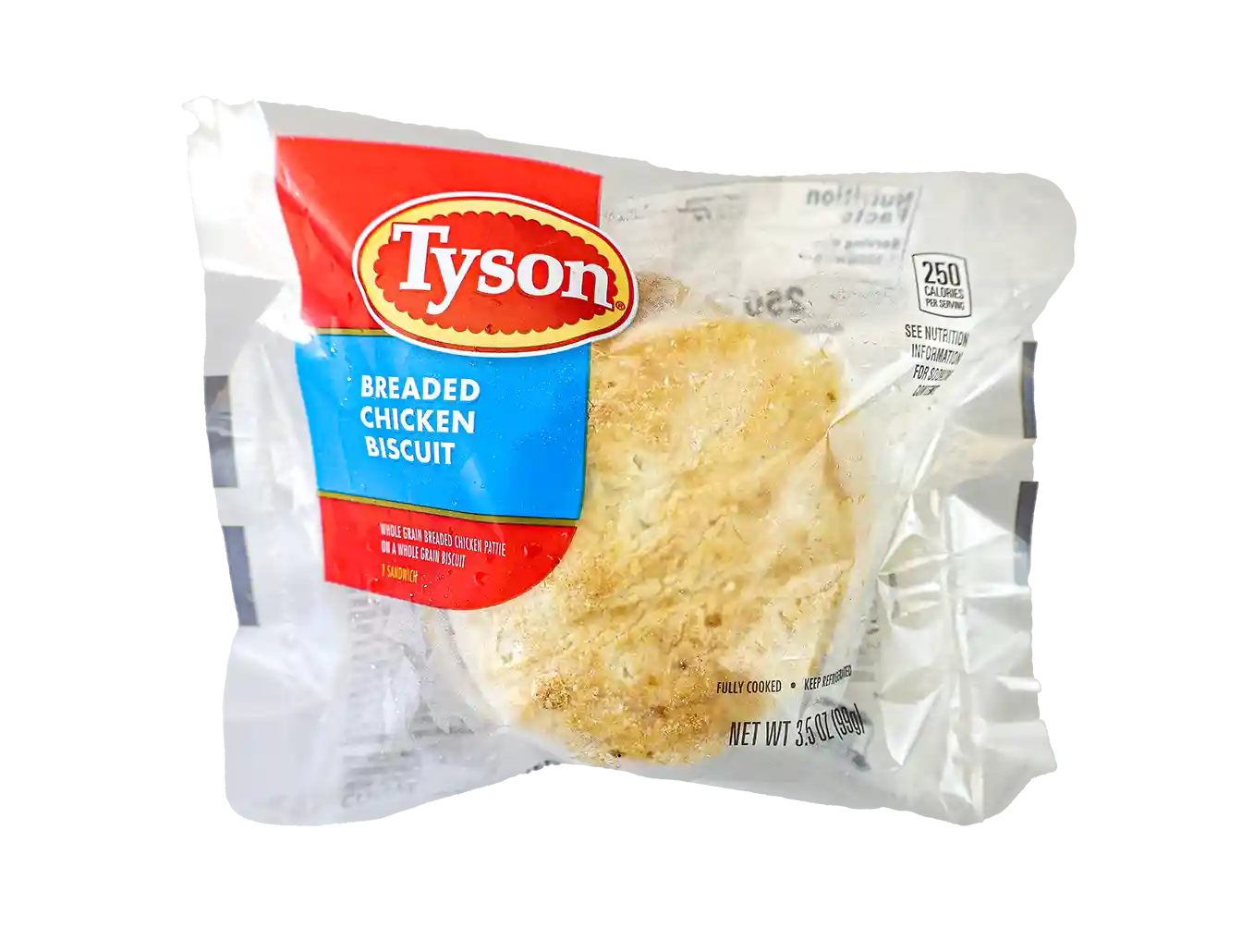 Tyson® Fully Cooked Whole Grain Breaded Chicken Patty on a Whole Grain Biscuit, 100/3.15 oz._image_21