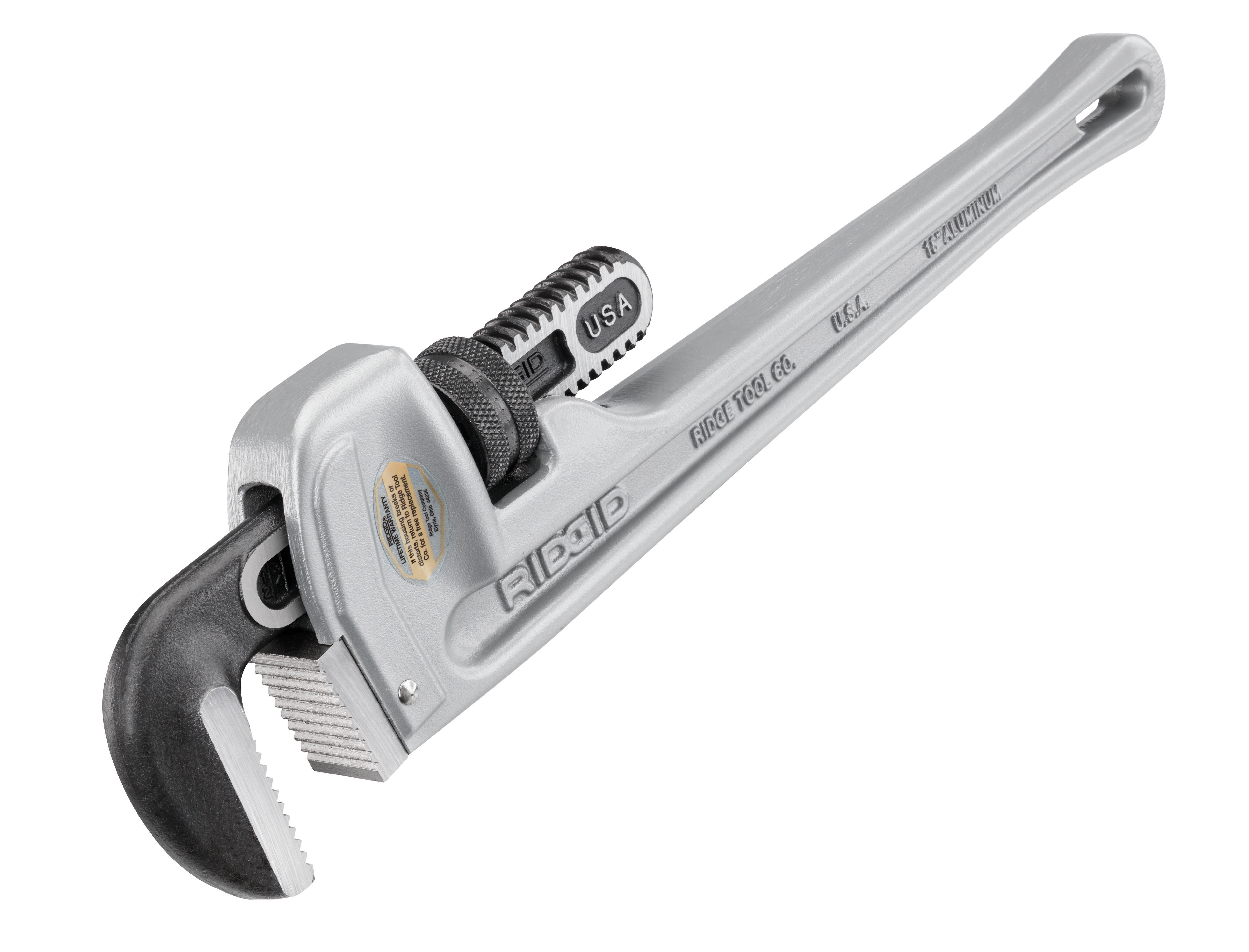 18" Aluminum Straight Pipe Wrench - Image 3