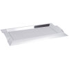 Large rectangular stainless steel serving tray