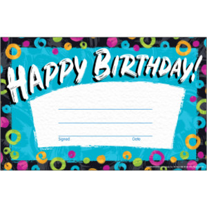 Color Harmony Birthday Recognition Awards, 30 Count