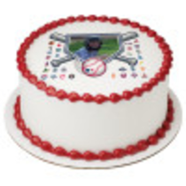 MLB® Baseball Diamond PhotoCake® Edible Image® Frame