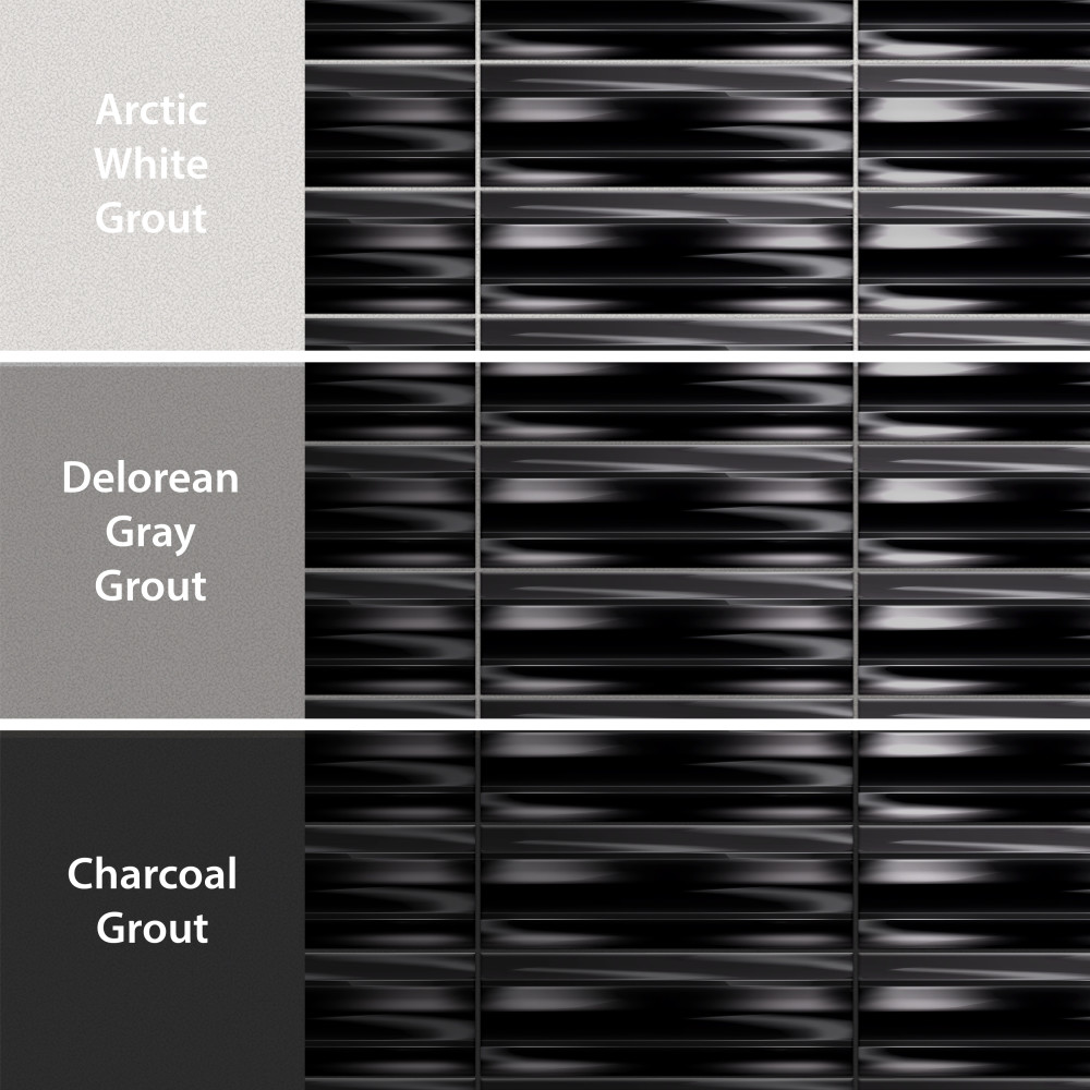 Crown Heights Maori Glossy Black 2-5/8 in. x 7-7/8 in. Ceramic Wall Tile