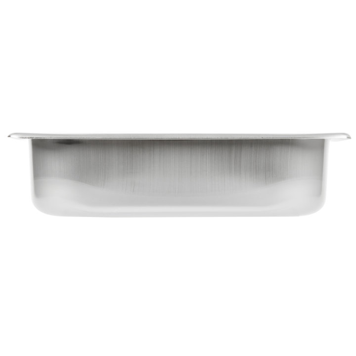 Half-size 2 ½-inch-deep stainless steel deli pan