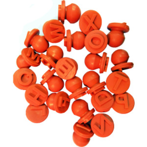 Easy Grip Dough and Paint Stampers - Uppercase Alphabet - Set of 27