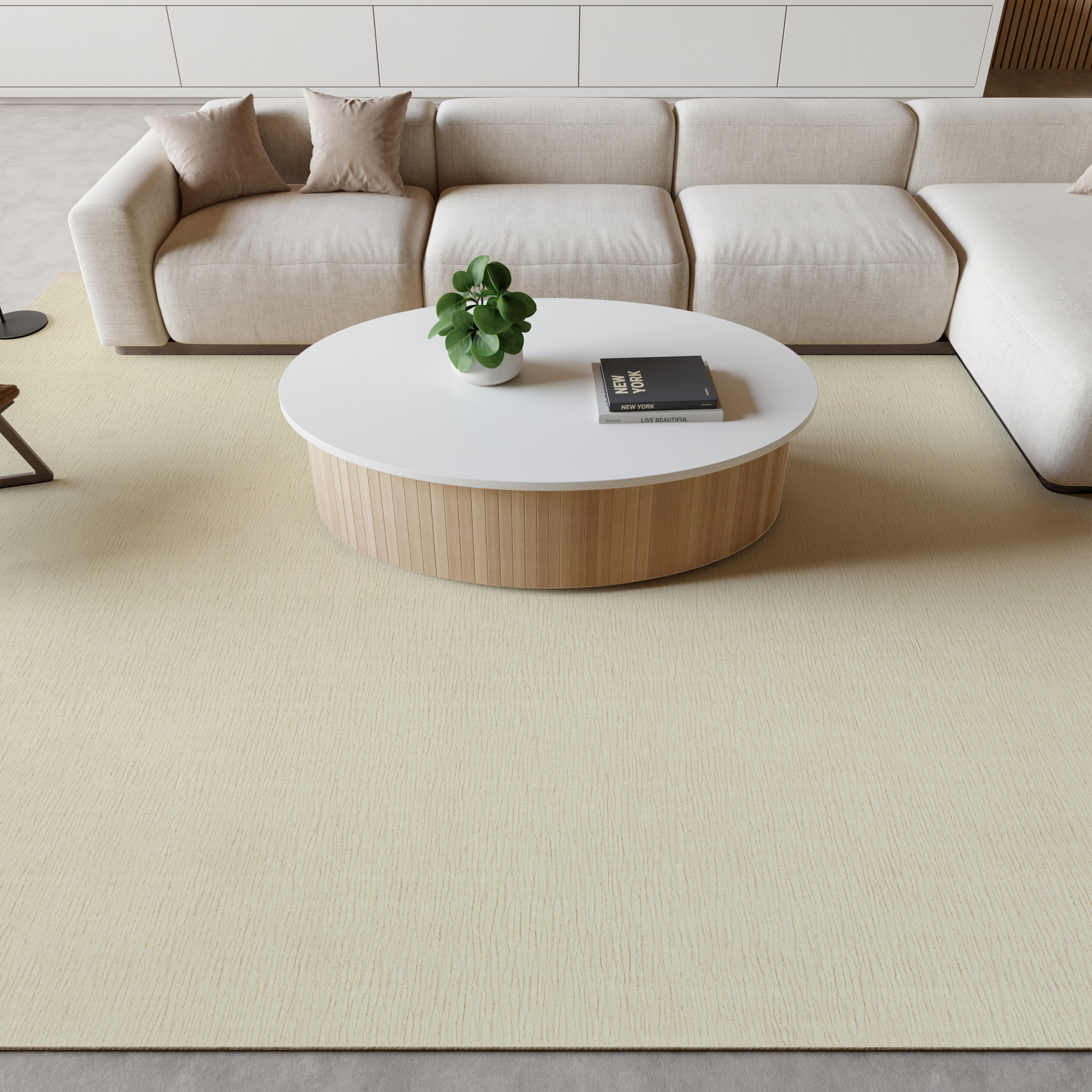 Nourison Strata 8'6" x 11'6" Ivory Farmhouse Indoor Rug