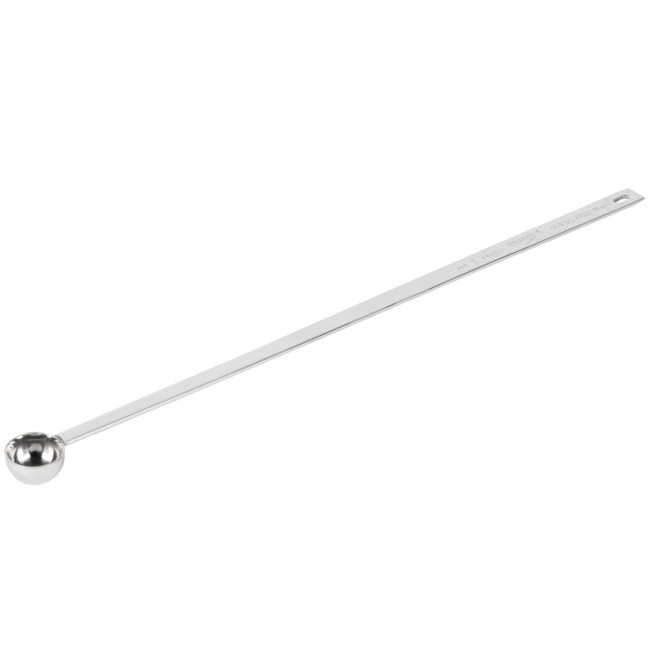 1-teaspoon round stainless steel measuring spoon with long handle