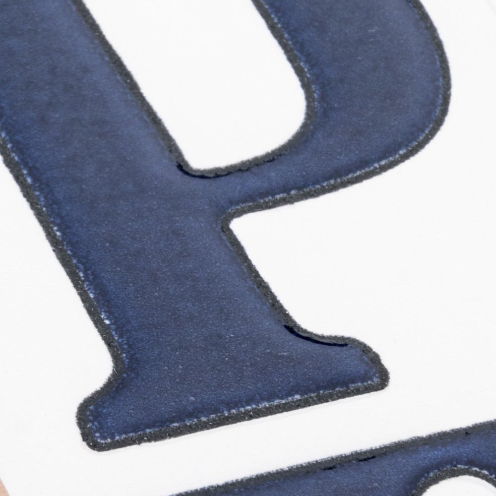 Sevillano Flora Address Letters P 2-1/8 in. x 4-3/8 in. Ceramic Wall Trim