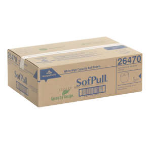 Georgia Pacific, SofPull, 1000ft Roll Towel, 1 ply, White