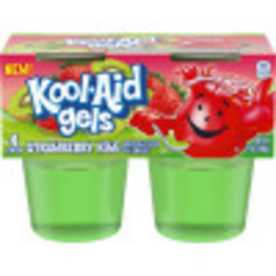 Kool-Aid Gels Strawberry Kiwi Snacks, 4 ct Cups