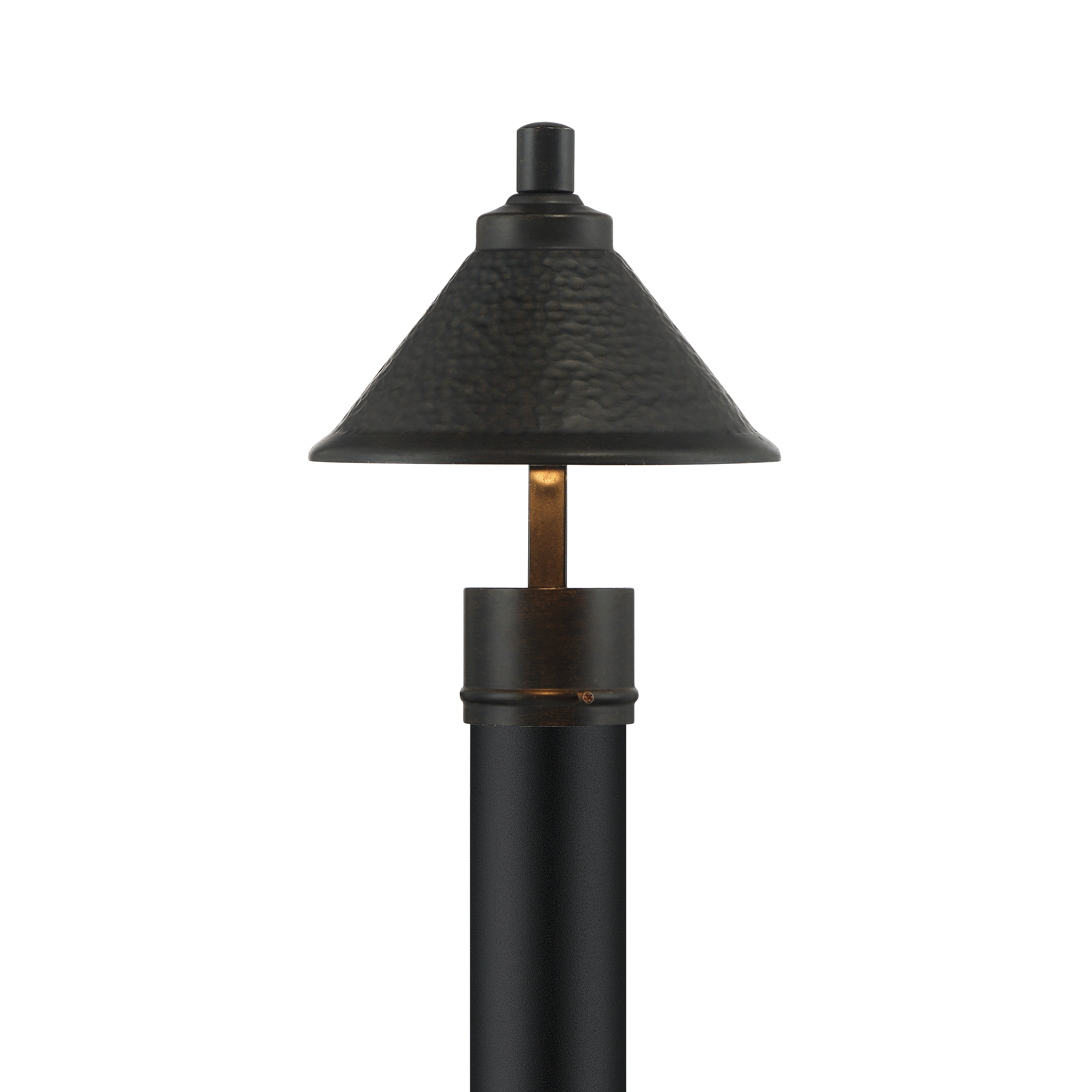 1 Light Post Mount in Aspen Bronze™ Metal Shade Finish - Meets Dark-Sky requirements - alternate view