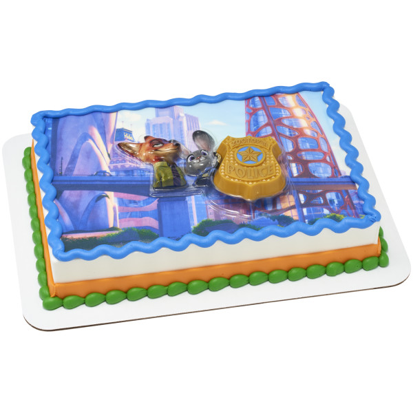 Disney's Zootopia The ZPD wants you! PhotoCake® Edible Image® DecoSet® Background