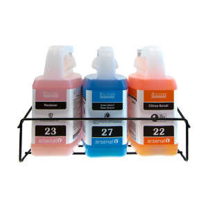 Hillyard, Arsenal One 3 Product Refill Storage Rack, Black